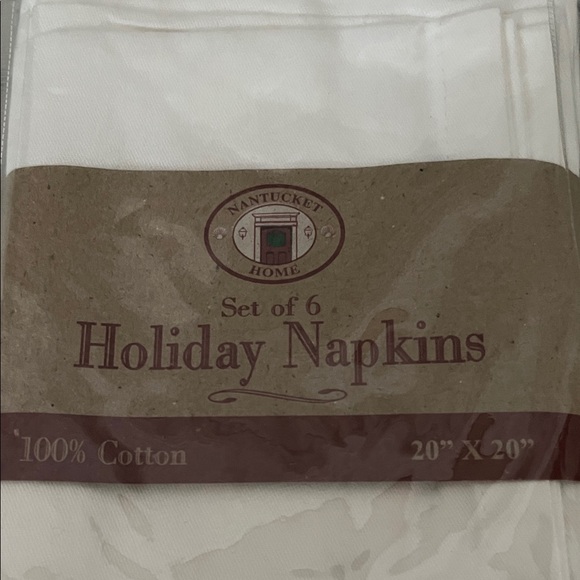 Holiday Napkin Set with Santa and Reindeer Design - Picture 5 of 6